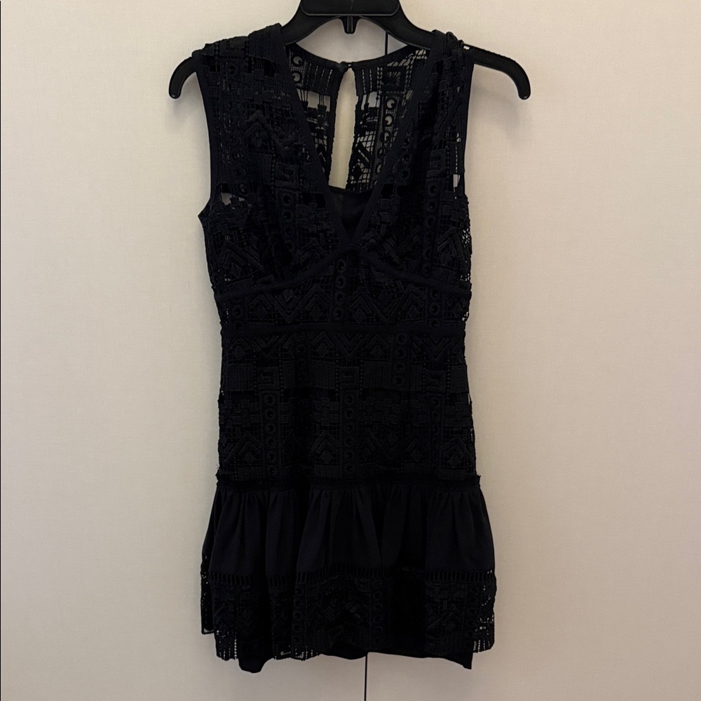Tracy Reese Black Lace Mini Dress